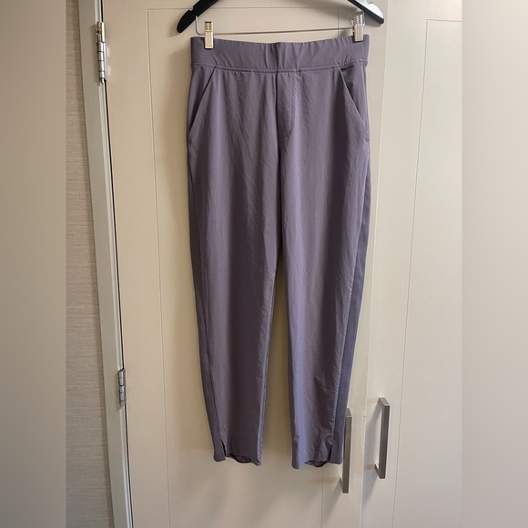 Athleta Brooklyn Mid Rise Ankle Pants Twilight Gray Size 6 Travel Athleisure - Picture 3 of 7